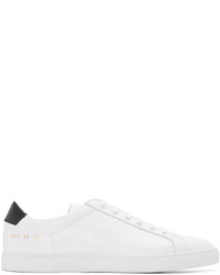 Мужские белые кожаные низкие кеды от Common Projects