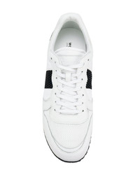 Мужские белые кожаные низкие кеды от Woolrich