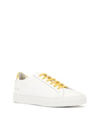 Мужские белые кожаные низкие кеды от Common Projects