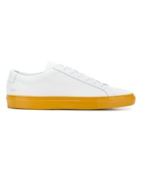 Мужские белые кожаные низкие кеды от Common Projects