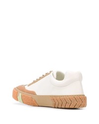 Мужские белые кожаные низкие кеды от Both