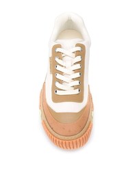 Мужские белые кожаные низкие кеды от Both