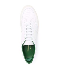 Мужские белые кожаные низкие кеды от Common Projects