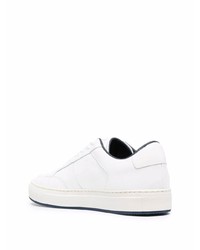 Мужские белые кожаные низкие кеды от Common Projects