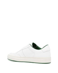 Мужские белые кожаные низкие кеды от Common Projects