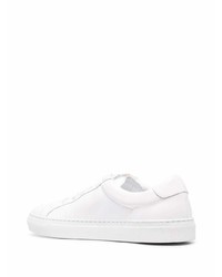 Мужские белые кожаные низкие кеды от Scarosso