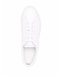 Мужские белые кожаные низкие кеды от Scarosso