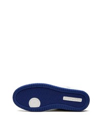 Мужские белые кожаные низкие кеды от Just Don