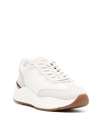 Мужские белые кожаные низкие кеды от Mallet