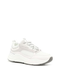 Мужские белые кожаные низкие кеды от Mallet