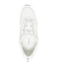 Мужские белые кожаные низкие кеды от Mallet