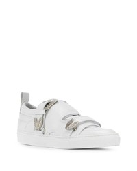 Мужские белые кожаные низкие кеды от Toga Virilis