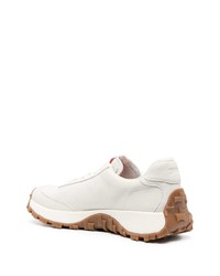 Мужские белые кожаные низкие кеды от Camper