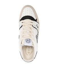 Мужские белые кожаные низкие кеды от Enterprise Japan