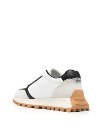 Мужские белые кожаные низкие кеды от Liu Jo