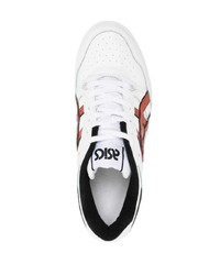 Мужские белые кожаные низкие кеды от Asics