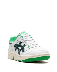 Мужские белые кожаные низкие кеды от Asics