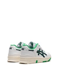 Мужские белые кожаные низкие кеды от Asics