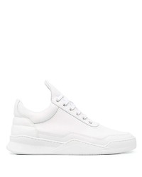 Мужские белые кожаные низкие кеды от Filling Pieces