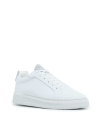 Мужские белые кожаные низкие кеды от Mallet