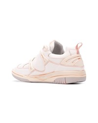 Мужские белые кожаные низкие кеды от Damir Doma