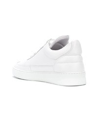 Мужские белые кожаные низкие кеды от Filling Pieces