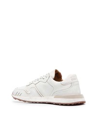 Мужские белые кожаные низкие кеды от Buttero