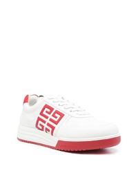 Мужские белые кожаные низкие кеды от Givenchy
