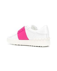 Женские белые кожаные низкие кеды от Valentino