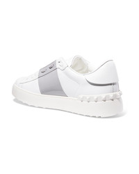 Женские белые кожаные низкие кеды от Valentino