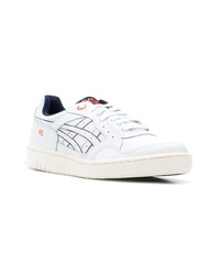 Мужские белые кожаные низкие кеды от Asics