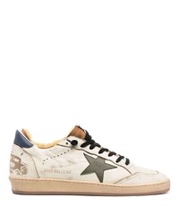 Мужские белые кожаные низкие кеды от Golden Goose