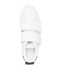 Мужские белые кожаные низкие кеды от Versace