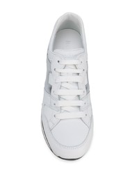 Женские белые кожаные низкие кеды от Hogan