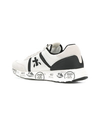 Мужские белые кожаные низкие кеды от White Premiata