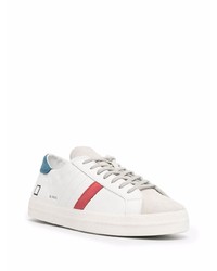 Мужские белые кожаные низкие кеды от D.A.T.E