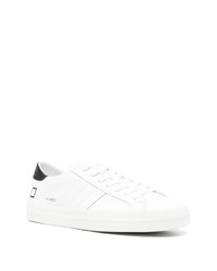 Мужские белые кожаные низкие кеды от D.A.T.E