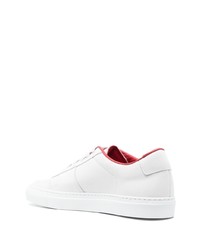 Мужские белые кожаные низкие кеды от Common Projects