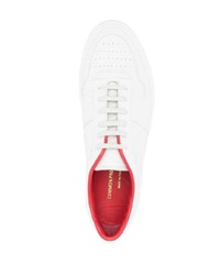 Мужские белые кожаные низкие кеды от Common Projects