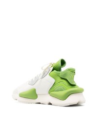 Мужские белые кожаные низкие кеды от Y-3