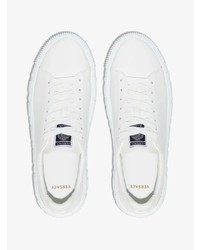 Мужские белые кожаные низкие кеды от Versace