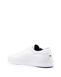 Мужские белые кожаные низкие кеды от Tommy Jeans