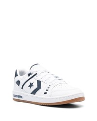 Мужские белые кожаные низкие кеды от Converse