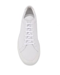 Мужские белые кожаные низкие кеды от Common Projects