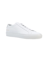 Мужские белые кожаные низкие кеды от Common Projects