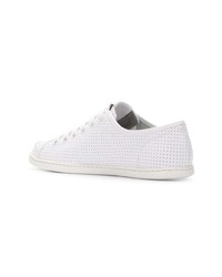 Женские белые кожаные низкие кеды от Camper