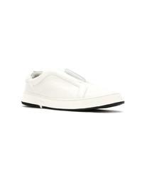 Женские белые кожаные низкие кеды от OSKLEN