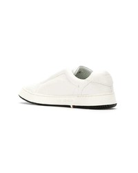 Женские белые кожаные низкие кеды от OSKLEN