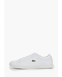 Женские белые кожаные низкие кеды от Lacoste