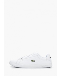 Женские белые кожаные низкие кеды от Lacoste